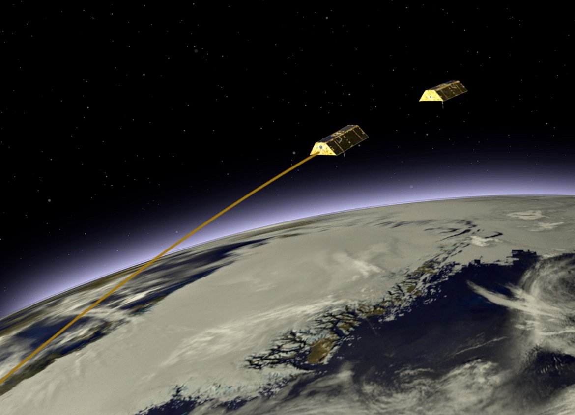 Fig 2. GRACE (Gravity Recovery and Climate Experiment)