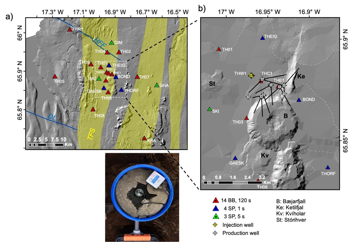 Fig 6. A simplified tectonic map of Iceland showing the location of the Theistareykir geothermal field (black square) (modified from Ãrnason, 2020).
