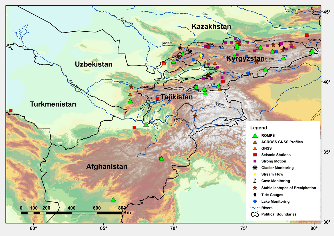 Fig 2. Station Network | Overview (CAWA GFZ)